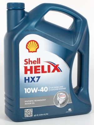 Моторное масло Shell Helix HX7 10W-40, 4л
